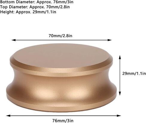 Record Turntables, Weight Stabilizer Vinyls Black Clamp Record Player Weight Stabilizer Turntable Accessory for Vinyls Record Weight Player (Gold) in Saudi Arabia