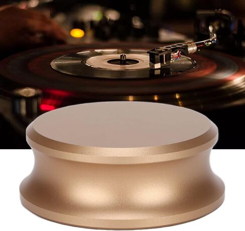 Record Turntables, Weight Stabilizer Vinyls Black Clamp Record Player Weight Stabilizer Turntable Accessory for Vinyls Record Weight Player (Gold) in Saudi Arabia