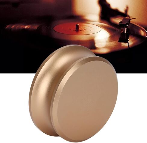 Record Turntables, Weight Stabilizer Vinyls Black Clamp Record Player Weight Stabilizer Turntable Accessory for Vinyls Record Weight Player (Gold) in Saudi Arabia