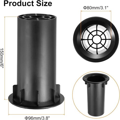 MECCANIXITY 5Pcs 75x150mm/3 x 6 Inch Speaker Port Tube Subwoofer Bass Box Tube Bass Woofer Box Speaker Box Bass Air Port for DJ/PA Speaker Cabinets in Saudi Arabia
