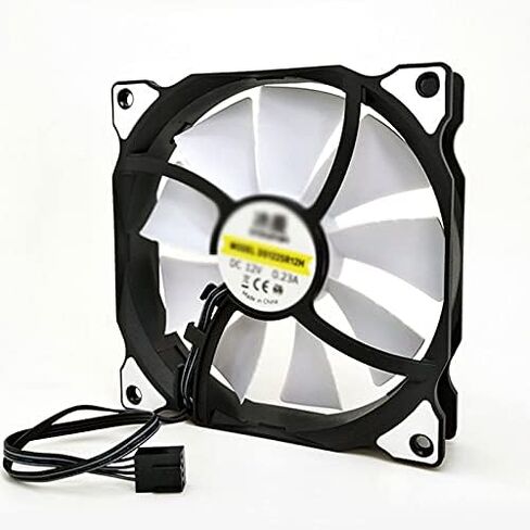 Computer Radiator 4 Pin 120mm Computer Case Fan Silent 12CM Fan CPU Cooling RGB Quiet PC Cooler Fan Case Fans 12V DC Adjust Fan Speed (Size : 2 Pcs) in Saudi Arabia