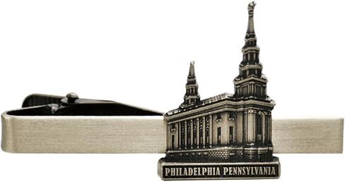 Lifebeats Philadelphia Pennsylvania Antique Silver Temple Tieclip by Ringmasters in Kuwait