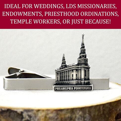Lifebeats Philadelphia Pennsylvania Antique Silver Temple Tieclip by Ringmasters in Kuwait