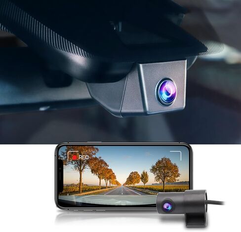 FITCAMX 4K DASH CAM مناسب لـ Toyota RAV4 2017 2018 (جزء لا نهايات مع #42080 أو 42090) ، Look OEM Factory ، فيديو UHD 2160P ، WIFI وتطبيق مدمج ، تسجيل حلقة ، G-SESOR ، PLUCT & PLAY ، 64GB بطاقة ، 64GB in Kuwait