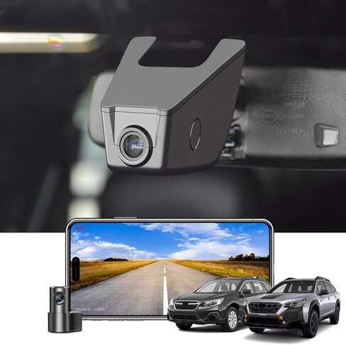 Front 4K & الخلفية 1080P DASH CAM CAM CAMET FOR SUBARU Outback Gen5 BS 2016-2019 ، Gen6 BT 2020+، 2.5I Limited 2.5i Premium 3.6R Limited and أكثر ، Look OEM متكاملة ، App & WiFi ، بطاقة 128GB in Kuwait
