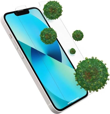 Otterbox - حامي شاشة مضادات الميكروبات الزجاجية ألفا لجهاز iPhone 14/13 Pro/13 - يحمي من القطرات والخدوش ، استجابة اللمس التي لا تشوبها شائبة ومقاومة لبصمات الأصابع in Saudi Arabia