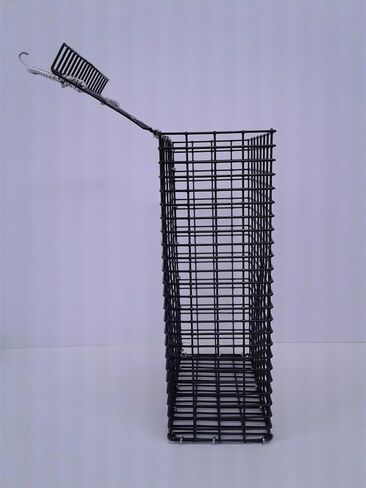 CHUM Box Marine Grade PVC Coating Black Wire mesh Pot Fishing Bait cage 12x8x4 in Saudi Arabia