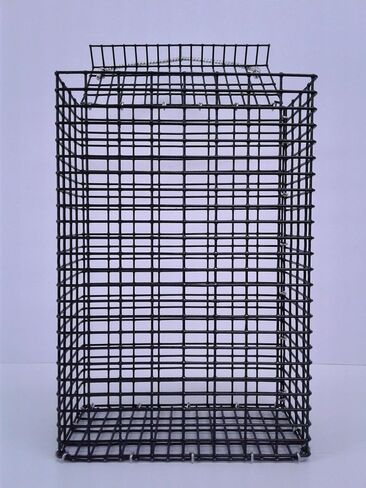 CHUM Box Marine Grade PVC Coating Black Wire mesh Pot Fishing Bait cage 12x8x4 in Saudi Arabia