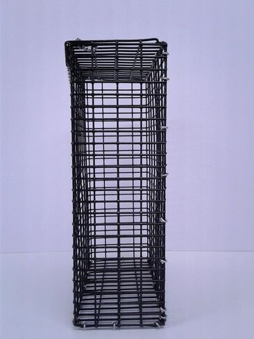 CHUM Box Marine Grade PVC Coating Black Wire mesh Pot Fishing Bait cage 12x8x4 in Saudi Arabia