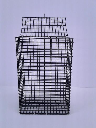 CHUM Box Marine Grade PVC Coating Black Wire mesh Pot Fishing Bait cage 12x8x4 in Saudi Arabia