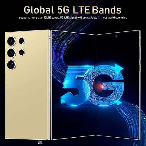 I25 Ultra 5G Unlocked Phones 8+512GB Android13 Smartphone Battery 7000mAh 6.9" HD Screen Unlocked Cell Phone,48MP+108MP Camera/Face ID/5G/Fingerprint Lock/Dual SIM/GPS (Purple) in Kuwait