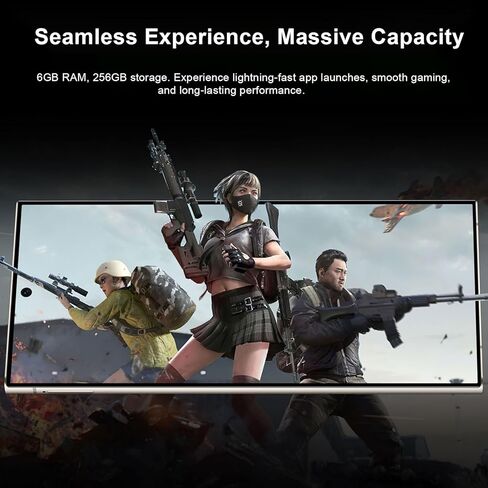 I25 Ultra 5G Unlocked Phones 8+512GB Android13 Smartphone Battery 7000mAh 6.9" HD Screen Unlocked Cell Phone,48MP+108MP Camera/Face ID/5G/Fingerprint Lock/Dual SIM/GPS (Purple) in Kuwait