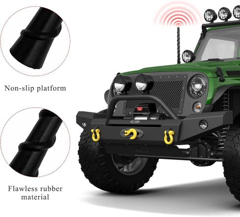 Car Spiral Antenna, 7 Inch Flexible PVC Rubber Antenna Topper with Screw Adapters, Waterproof Auto Toppers Radio Reception Mast for Trucks Cars SUVs, Exterior Car Accessories in Saudi Arabia