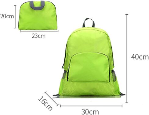 Foldable Diamond Grid Backpack Outdoor Travel Storage Bag for Camping,Hiking Green in Saudi Arabia