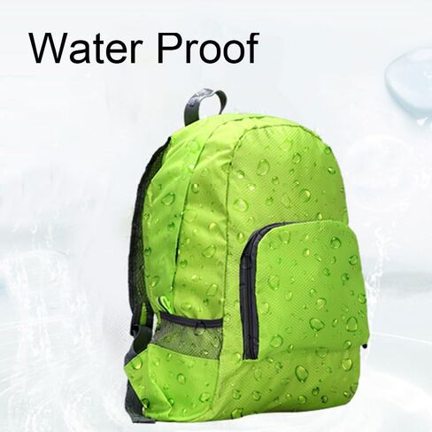 Foldable Diamond Grid Backpack Outdoor Travel Storage Bag for Camping,Hiking Green in Saudi Arabia