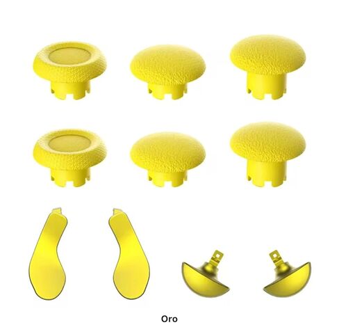 مجموعة أدوات تحكم المعادن الخلفية ، مجموعة استبدال 10-in-1 PS5 مع 4 مشغلات خلفية ، 6 أغطية عصا التحكم (بلاتا) in Kuwait
