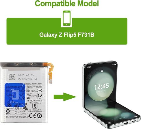 Rechargeable 0-Cycle Replacement Battery EB-BF732ABY Compatible with Sam Galaxy Z Flip 5 F731B with Tools in Saudi Arabia