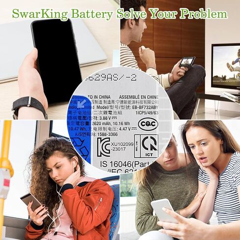 Rechargeable 0-Cycle Replacement Battery EB-BF732ABY Compatible with Sam Galaxy Z Flip 5 F731B with Tools in Saudi Arabia