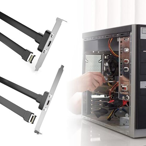 USB 3.1 TypeE to Type C Shielded Cable TypeE to Type C Front Panel Connection for Computer Enthusiasts in Saudi Arabia