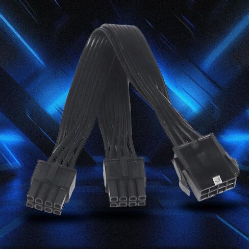8Pin Female to 8Pin 4+4Pin Male Cable 1 to 2 Splitter for CPU Power Adapter Cord in Saudi Arabia