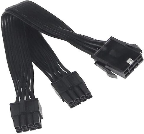 8Pin Female to 8Pin 4+4Pin Male Cable 1 to 2 Splitter for CPU Power Adapter Cord in Saudi Arabia