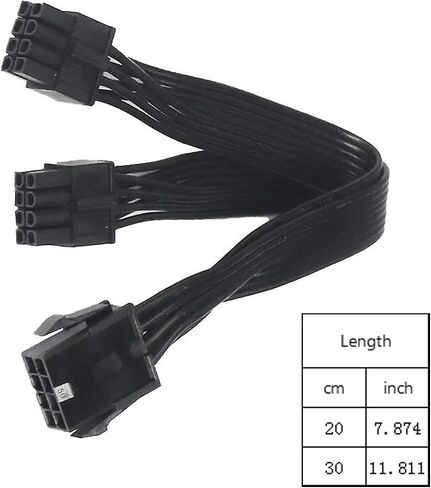 8Pin Female to 8Pin 4+4Pin Male Cable 1 to 2 Splitter for CPU Power Adapter Cord in Saudi Arabia