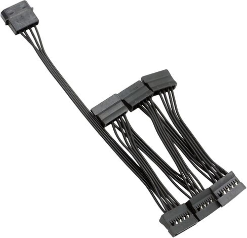 محمولة 15 نقطة من الذكور إلى 4Pin أنثى 15Pin 15pin كابل تمديد الطاقة من 1 إلى 3/4/5/6 in Saudi Arabia