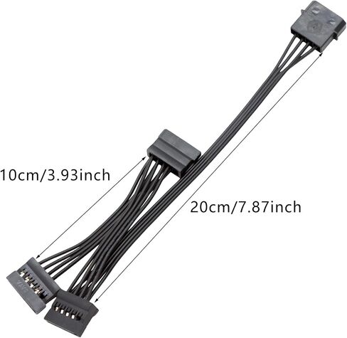 محمولة 15 نقطة من الذكور إلى 4Pin أنثى 15Pin 15pin كابل تمديد الطاقة من 1 إلى 3/4/5/6 in Saudi Arabia