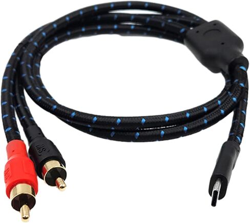 كابل محول Typec إلى 2RCA مناسب للمكبرات الصوت ، وخلط لوحات المفاتيح ، وأجهزة الكمبيوتر المحمولة ، وكابل الهواتف المحمولة in Saudi Arabia