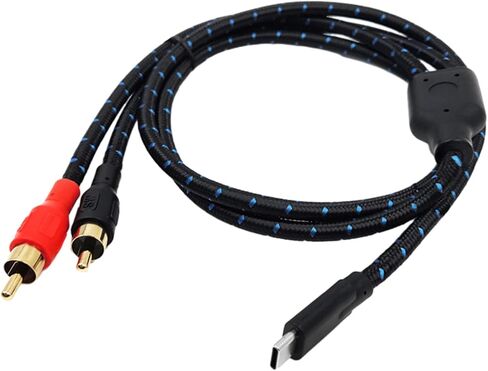 كابل محول Typec إلى 2RCA مناسب للمكبرات الصوت ، وخلط لوحات المفاتيح ، وأجهزة الكمبيوتر المحمولة ، وكابل الهواتف المحمولة in Saudi Arabia