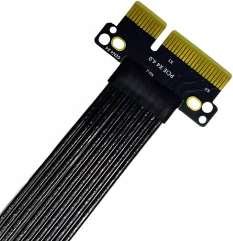 PCIe 4X Extension Cord PCIE4.0 Male to Female Extender Adapter for Computer Graphics Card in Saudi Arabia