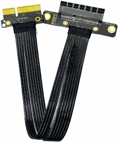 PCIe 4X Extension Cord PCIE4.0 Male to Female Extender Adapter for Computer Graphics Card in Saudi Arabia
