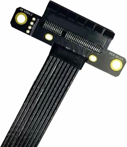 PCIe 4X Extension Cord PCIE4.0 Male to Female Extender Adapter for Computer Graphics Card in Saudi Arabia