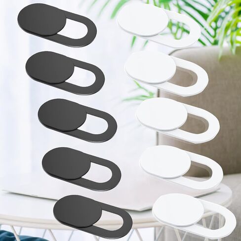 10-Pack Ultra-Thin Webcam Cover - Slide Privacy Protector for Laptop, MacBook & Smartphones(10White) in Saudi Arabia