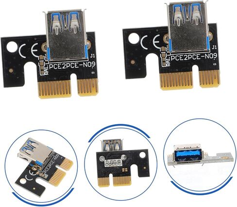 4pcs Pcie to USB to Pci-e Adapter Cards for Accessories Nvme Pcie Card High Performance and Reliable Simple Installation in Saudi Arabia