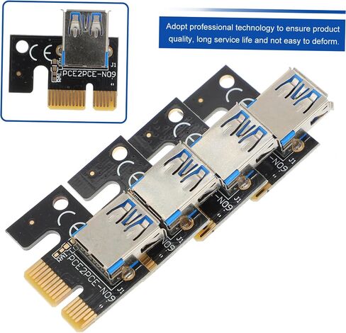4pcs Pcie to USB to Pci-e Adapter Cards for Accessories Nvme Pcie Card High Performance and Reliable Simple Installation in Saudi Arabia