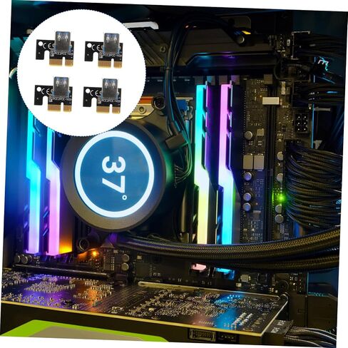 4pcs Pcie to USB to Pci-e Adapter Cards for Accessories Nvme Pcie Card High Performance and Reliable Simple Installation in Saudi Arabia