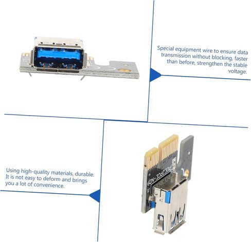 4pcs Pcie to USB to Pci-e Adapter Cards for Accessories Nvme Pcie Card High Performance and Reliable Simple Installation in Saudi Arabia