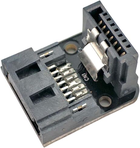 SATAs 7Pin Female to Male 90 Degree Angled Adapter for Desktop Motherboards HDDs Installation in Saudi Arabia