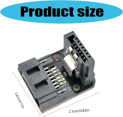 SATAs 7Pin Female to Male 90 Degree Angled Adapter for Desktop Motherboards HDDs Installation in Saudi Arabia