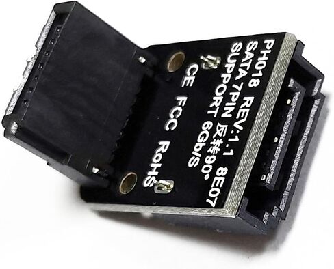 SATAs 7Pin Female to Male 90 Degree Angled Adapter for Desktop Motherboards HDDs Installation in Saudi Arabia