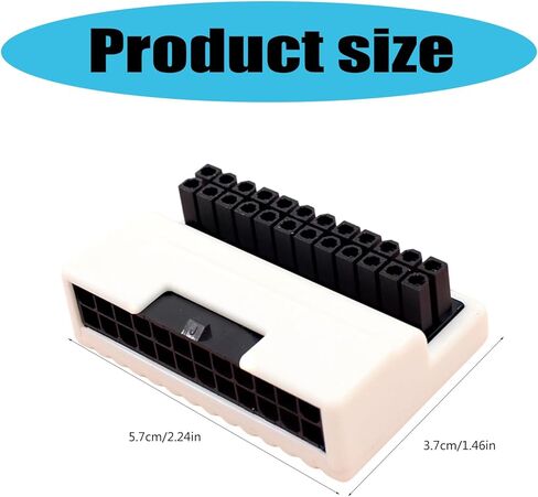24pin Power Plug Adapter Mainboard Mainboard Mother Power Cable Cabuls 24pin إلى 90 درجة محول إكسسوارات in Saudi Arabia