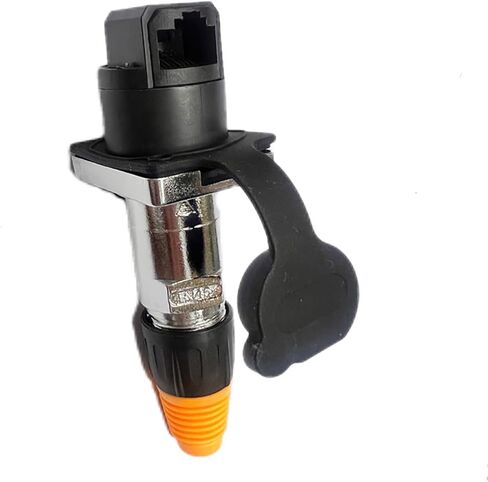RJ45 Panel Panel Mount Connector CAT6/CAT5E Ethernet أنثى إلى مقرنة الإناث ، 8P8C Socket مع اتصالات مطلية بالذهب والسكن الحراري (2) in Kuwait