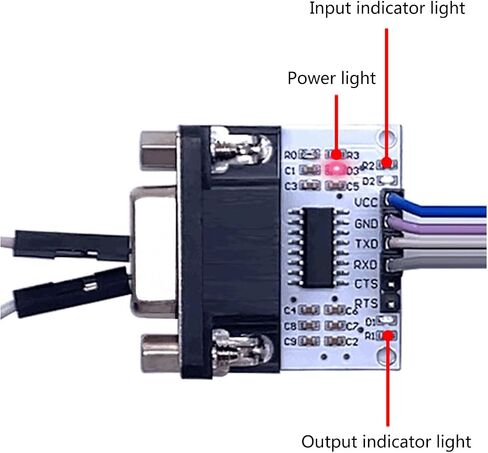 Durability PCB 232 Conversion Module with Wide Voltages Ranges, Three LED Perfectly for Portable Use in Saudi Arabia