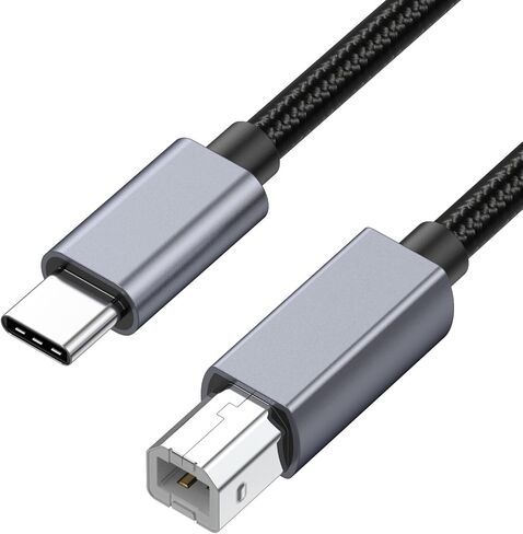 USB C to B Connection Cable Supports 480Mbps Speed Efficient for Keyboard and Music Controller Office and Home Use in Saudi Arabia
