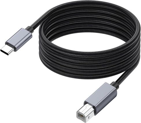 USB C to B Connection Cable Supports 480Mbps Speed Efficient for Keyboard and Music Controller Office and Home Use in Saudi Arabia