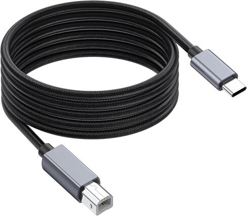 USB C to B Connection Cable Supports 480Mbps Speed Efficient for Keyboard and Music Controller Office and Home Use in Saudi Arabia