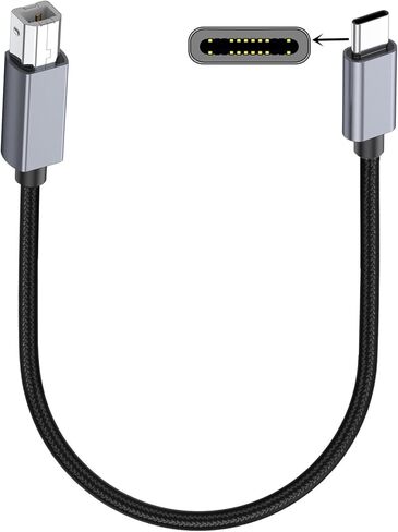USB C to B Connection Cable Supports 480Mbps Speed Efficient for Keyboard and Music Controller Office and Home Use in Saudi Arabia