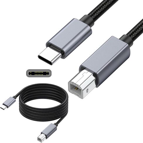USB C to B Connection Cable Supports 480Mbps Speed Efficient for Keyboard and Music Controller Office and Home Use in Saudi Arabia