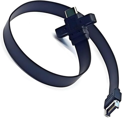 Highly Speed USB3.2 Gen2x2 TypeE to Type C Front Panel Adapter Extension Cable for PC Enthusiasts Easy Installation in Saudi Arabia
